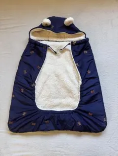 【美品✨】あったかケープ 2WAY ベビー抱っこ紐用ケープ フード付き 防寒