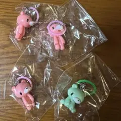 いたずらぐまのグルーミー マスコットチャーム めじるしアクセサリー 4個セット