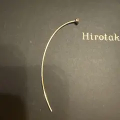美品 Hirotaka オクタゴン ダイヤモンド アローピアス k10