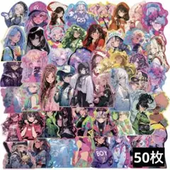 230　ステッカー　お裾分け　フレークシール　海外　防水　人物　女性　かわいい