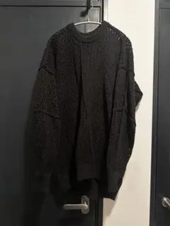 M 紺 黒 ナナミカ nanamica クルーネックセーター S25FJ014 - メルカリ