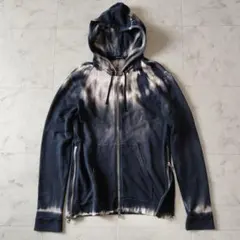 バルマンオム 16SS タイダイ染め ダブルジップパーカー M サイドジップのサムネイル