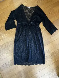 美品⭐︎earthブラックレースカーディガン