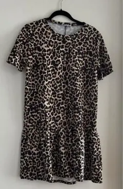 最終値下げ・ZARA ヒョウ柄ワンピース　(Ｌ)