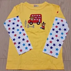 新品 ミキハウス Tシャツ 120cm イエロー