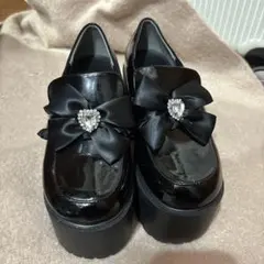 地雷系 厚底 ローファー 靴