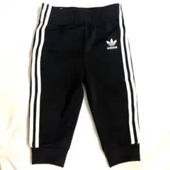 adidas トレフォイルロゴ トラックパンツ ブラック
