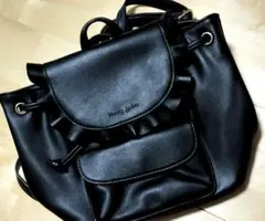 【ゲリラタイムSALE中】ハニーサロン　黒リュックのサムネイル