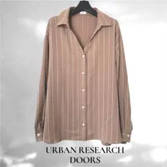 URBAN RESEARCH DOORS スキッパーストライプシャツ