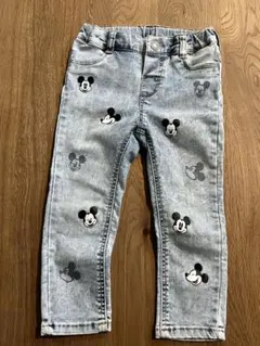 H&Mミッキーマウス デニムパンツ 80cm