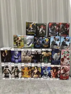 ワンピース、NARUTO、僕のヒーローアカデミアなどフィギュア24点まとめ売り