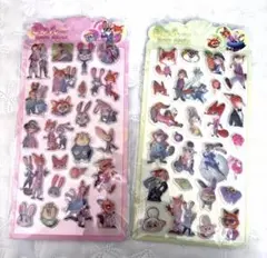 枚セット　ズートピア　ステッカー　3Dシール　ボンボンドロップシール風