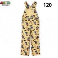 ★スーパーマリオ★オーバーオール★マリオ★デニム★サロペット★120★新品★
