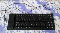 USB接続 キーボード本体 折り曲げ コンパクト