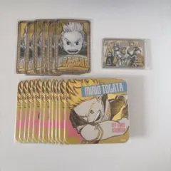 通形ミリオ ヒロアカ 原画展 箔押しクリアカード アートコースター パブミラー風