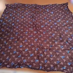 花柄ブラウン大判スカーフ