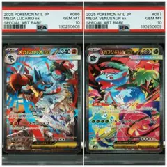 PSA10 連番 メガルカリオ メガフシギバナ ex SAR - メルカリ