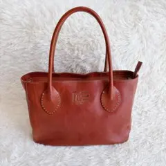 【極美品】genten トートバッグ トスカ ダークブラウン 工具ロゴ刻印 2777100000002824-1.jpg