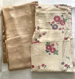 着物2枚まとめ売り　和服　リメイク　ハンドメイド　材料向き　春　桜