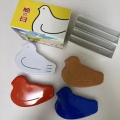 美品 豊島屋 鳩サブレー 130周年記念 鳩の日限定 鳩型缶 4色セット 箱付きのサムネイル