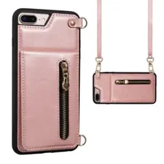 iPhone 8plus 7plus ケース カバー ショルダー ストラップ
