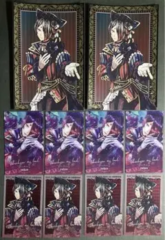 あくねこ展　色紙　ルカス　まとめ売り 悪魔執事と黒い猫 あくねこ展 ルカス 色紙 7枚セット - メルカリ