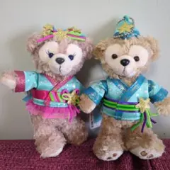 ダッフィー&シェリーメイ 七夕　2017 ぬいぐるみバッジ