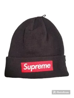 シュプリーム ニューエラ製ボックスロゴビーニーブラック