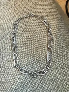 美品　ステラハリウッドラインストーン付きシルバーチェーンネックレス