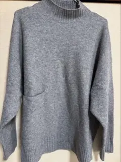 ZARA グレー タートルネック セーター M
