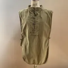 FREAK'S STOREフリークスストア　カーキ色ミリタリーベスト