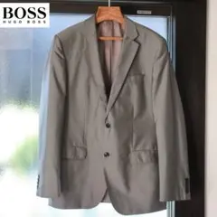 HUGO BOSS シルク混2Bテーラードジャケット グレー サイズ50のサムネイル