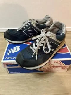 New Balance スニーカー 574 ネイビーのサムネイル
