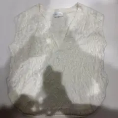 CAPRICIEUX LE'MAGE ニットベスト ホワイト