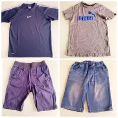 Nike Tシャツ/Puma Tシャツ/ショートパンツ2点/4点セット