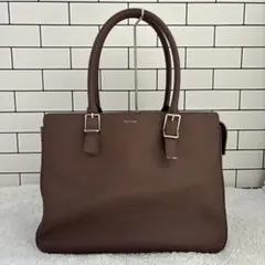 ポールスミス ハンドバッグ ビジネスバ レザー ブラウン