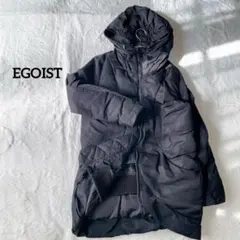【エゴイスト】　ダウンコート　黒　Sサイズ　ロング　フーディ　防寒