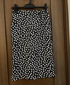 ☆ 日本製 ネイビー系 水玉模様 スカート ☆