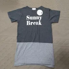 【未使用】半袖ロング丈Tシャツ 140サイズ　綿100％