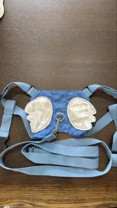 迷子防止ハーネス 羽根付き 青