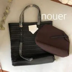 新品★1.3万 nouer 上質ポーチつき メッシュバッグのサムネイル