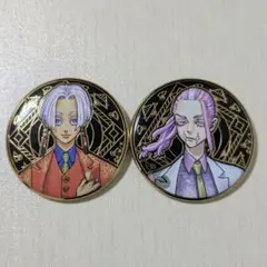 東京リベンジャーズ 原画展 アルティメタル缶バッチ 黒川イザナ 三途春千夜