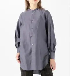 コットンモールスキン ボザムチュニックシャツ