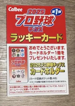カルビー 2025プロ野球チップス ラッキーカード