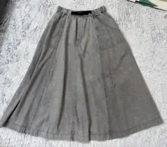 niko and... グレー フレアスカート M