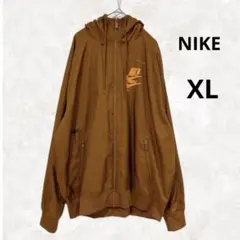 NIKE ジャンパー XL 目立つ汚れ無し　ブラウン　通気性　ロゴ入り