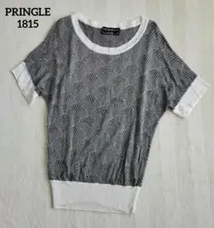 PRINGLE1815 艶やか とろみ サマーニット 半袖トップス S