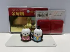 キャンドゥ　リトルフレンド　お雛様＆お名裏様シマエナガ　インテリアオブジェ