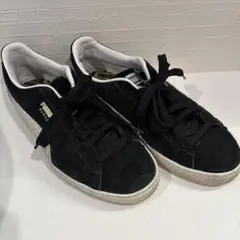 PUMA SUEDE ブラック ホワイト スニーカー