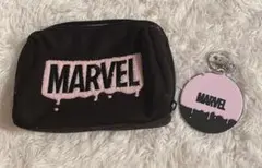 ディズニーMARVELポーチ、鏡セット